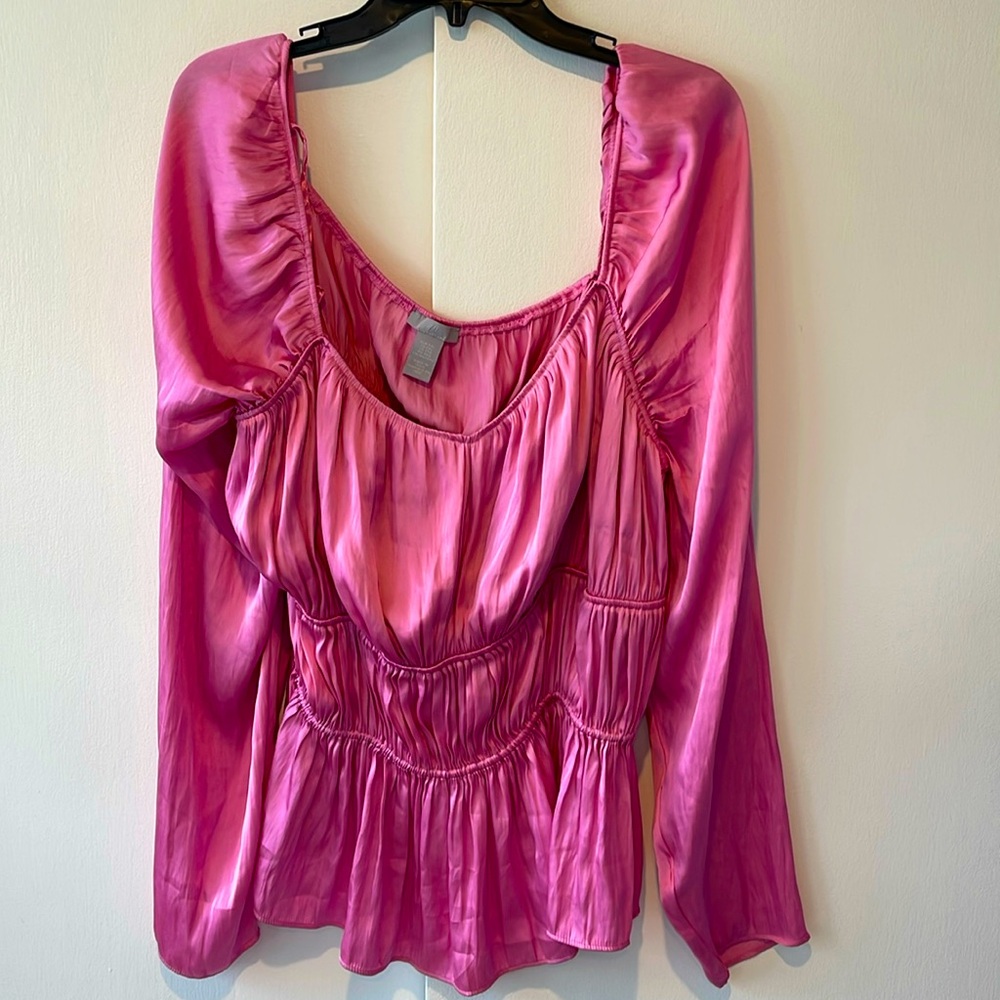 H&M Barbie pink top